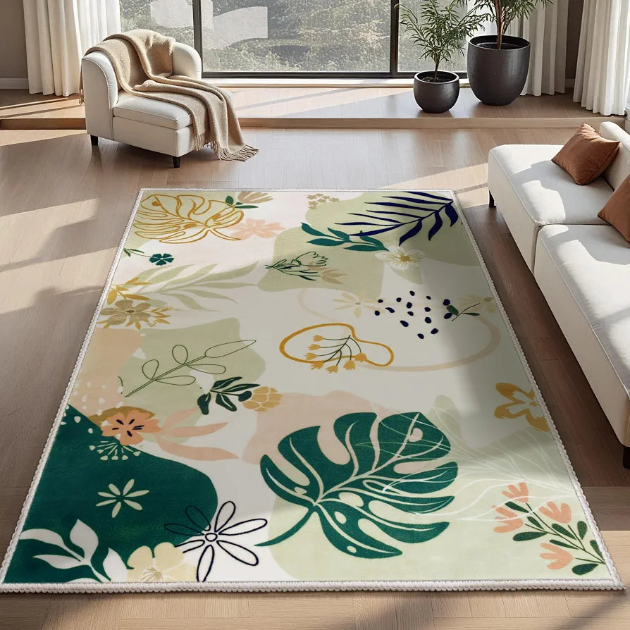 Joiedomi Indoor Doormat, 4x6ft, Machine Washable Rug, Non-Slip Short Pile Throw Rug for Entryway, Kitchen, Front Door, Indoor 