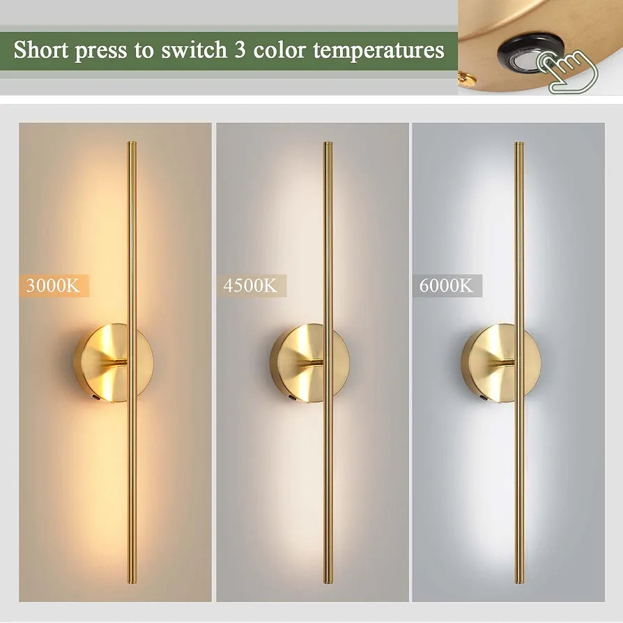 Wall Sconces,Battery Operated Wall Sconces Set of 2 7500mAh Endurance 100 Hours,3000K-6000K Dimmable LED Wireless Wall Light for Bathroom, Mirror, Living Room, Bedroom, Hallway