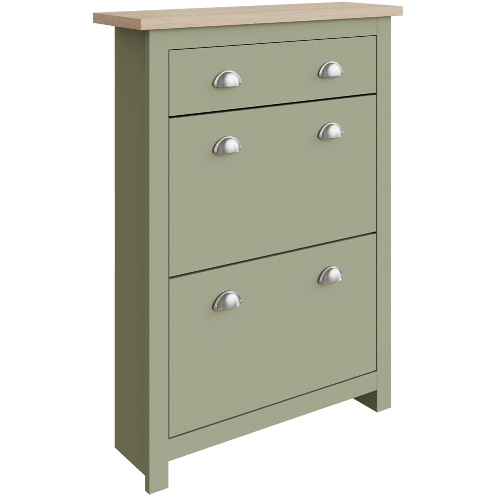 2 DOOR SINGLE DRAWER SHOE CABINET