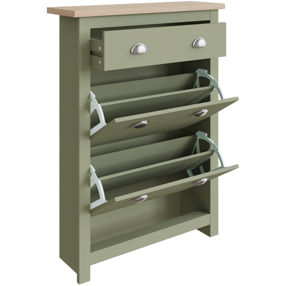 2 DOOR SINGLE DRAWER SHOE CABINET