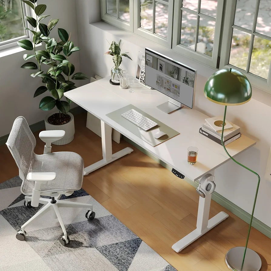 Agilestic 48 * 24 Inch Height Adjustable Electric Standing Desk, White