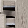 Malvern 3 Drawer Bedside - Urban Snow