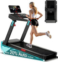 Foldable Walking Pad with 20% Incline, 3.5HP Motor Treadmill For Home