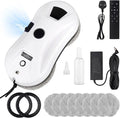 Robot Window Cleaner with Automatic Spraying System, 5600Pa Suction Power Window Cleaning Robot, Remote Control, 4M Safety Rope, Electric Glass Cleaner for Windows, Doors and Tiles