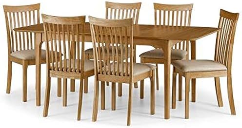 Julian Bowen Ibsen Light Oak & Grey Dining Chairs – Set of 4
