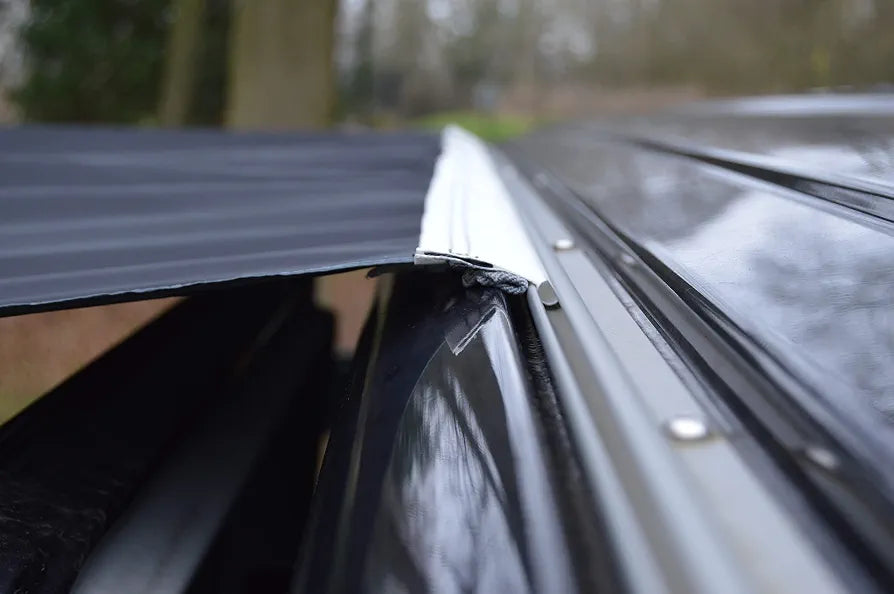 WILD EARTH SQUARE Sun Canopy Awning for Camper Vans, Van Conversions, Motorhomes or Caravans 240cm x 240cm DARK GREY