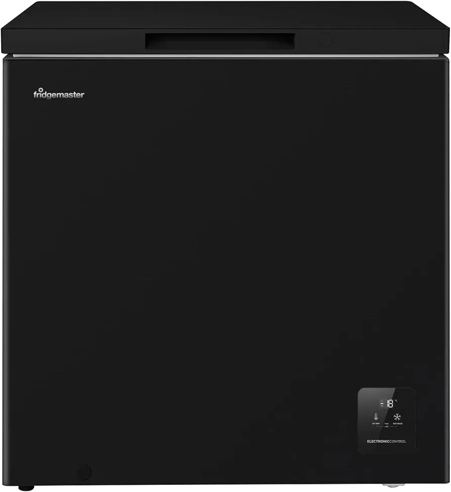 Fridgemaster MCF200EB 198L Chester Freezer 4 Star Freezer Rating - 55.9D x 78.7W x 85.8H cm Black - E Rated