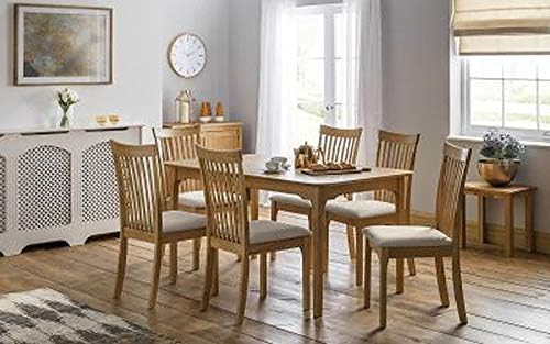Julian Bowen Ibsen Light Oak & Grey Dining Chairs – Set of 4