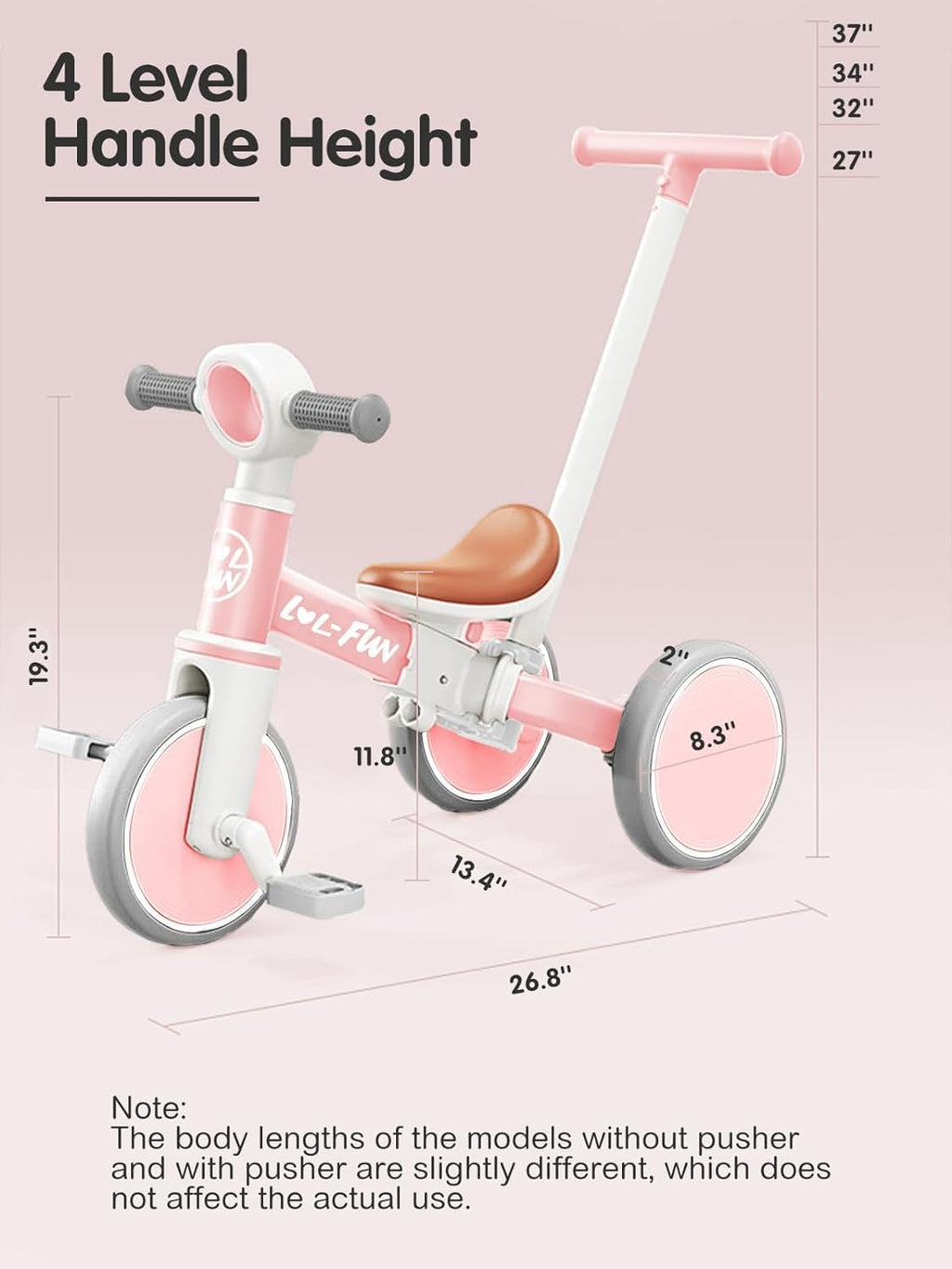 LOL-FUN Toddler Tricycle 1-3 Year Old
