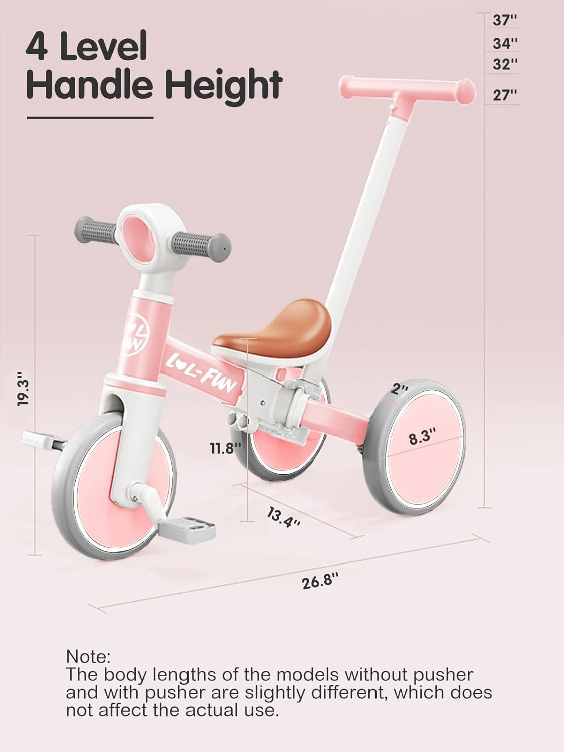 LOL-FUN Toddler Tricycle 1-3 Year Old