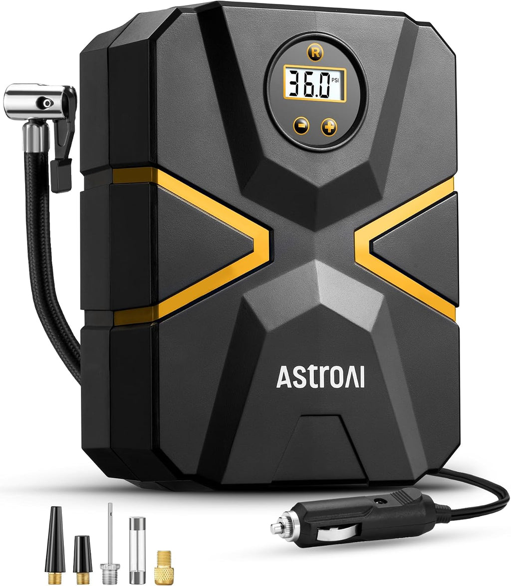 AstroAI Tyre Inflator Air Compressor 12V DC, Digital Car Tyre Pump 150PSI