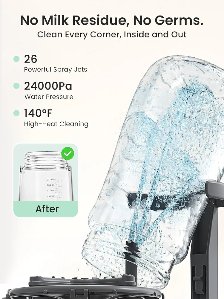Grownsy EaseClean Bottle Washer All-in-One Washer and Steriliser and Dryer