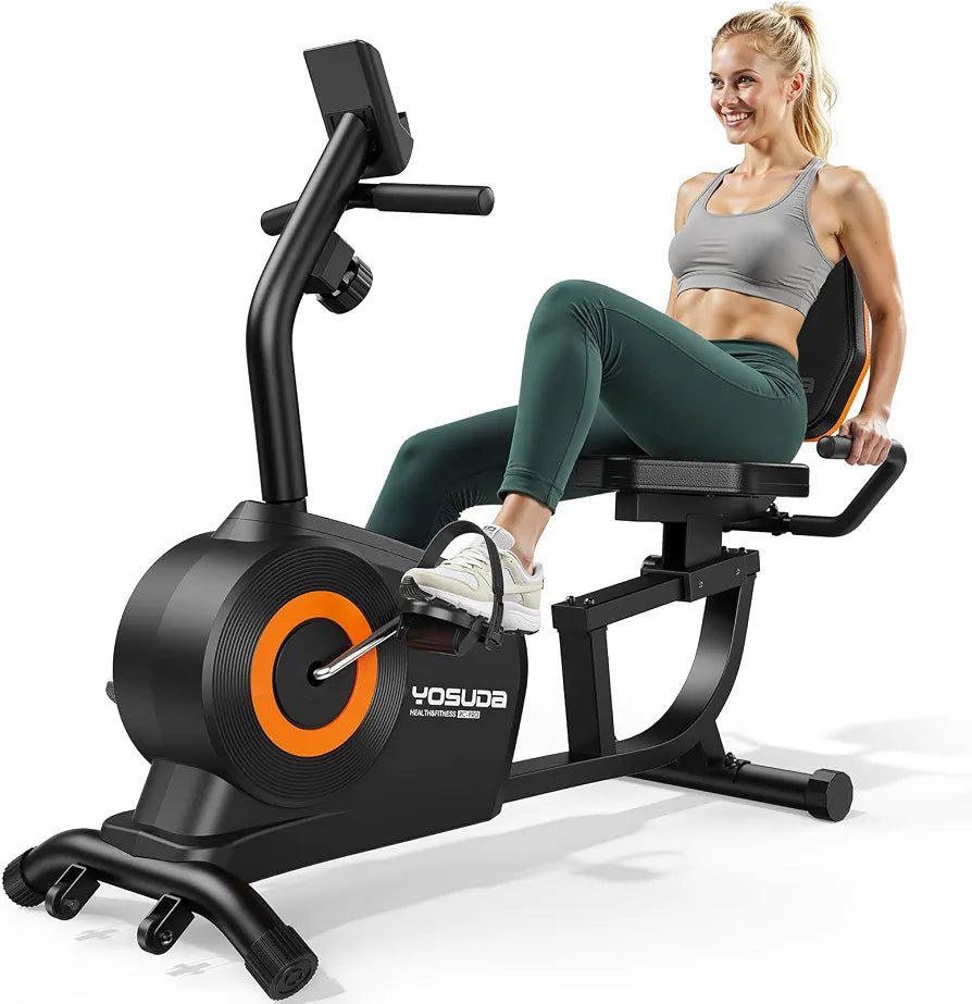 YOSUDA Recumbent Exercise Bike, 160kg, 16 Level Magnetic Resistance, APP
