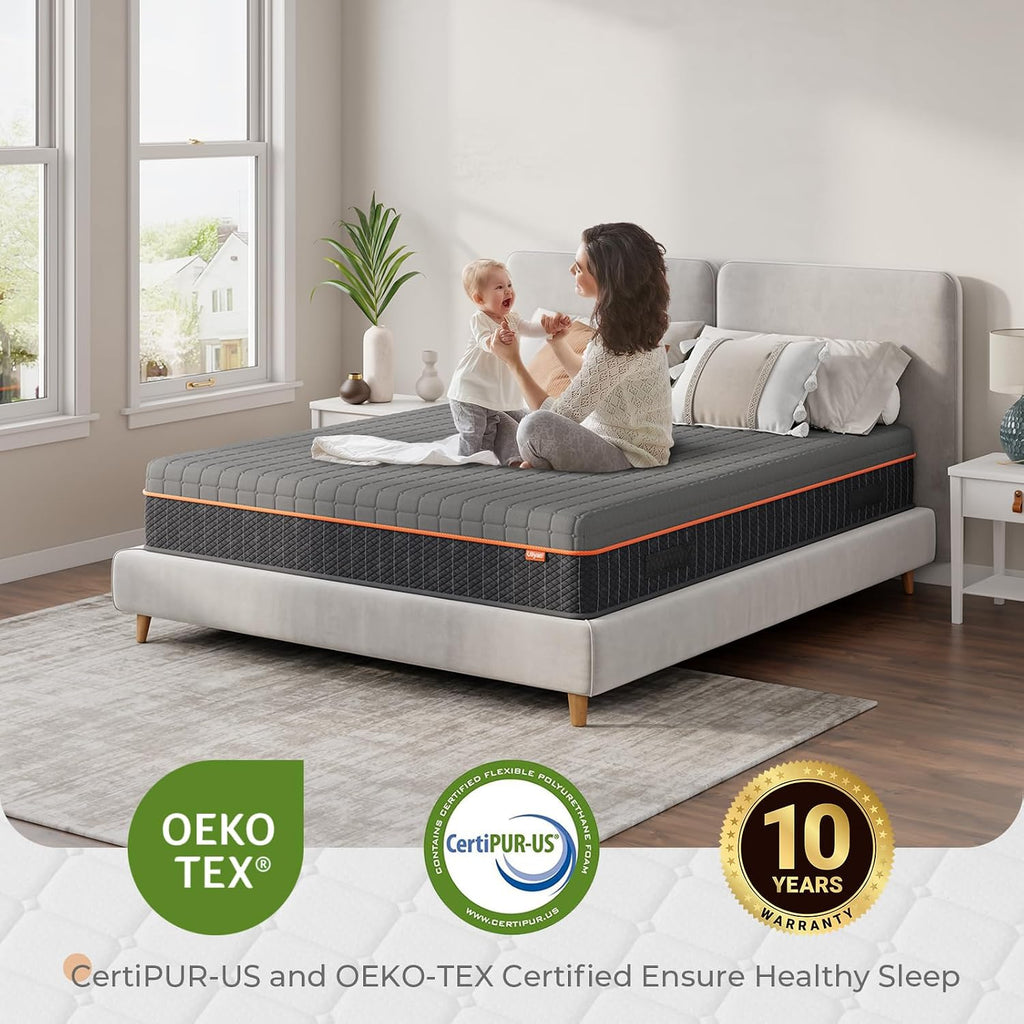 Uliyati Single Mattress Gel Memory Foam Mattress, Medium, 90x190×18CM | Breathable Mattress for Cool Sleep & Pressure Relief, Motion Isolation 18CM Single(90x190cm)