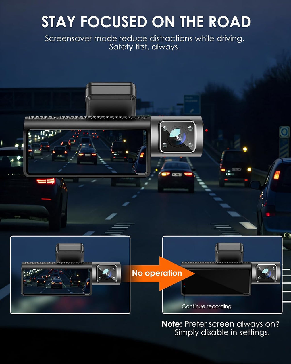 iZEEKER 4K Dash Cam Front, 2160P Car Camera with Free 32GB Card, Night Vision Dashcam with Loop Recording, G-Sensor Auto Lock, Parking Mode, WDR with Memory Card