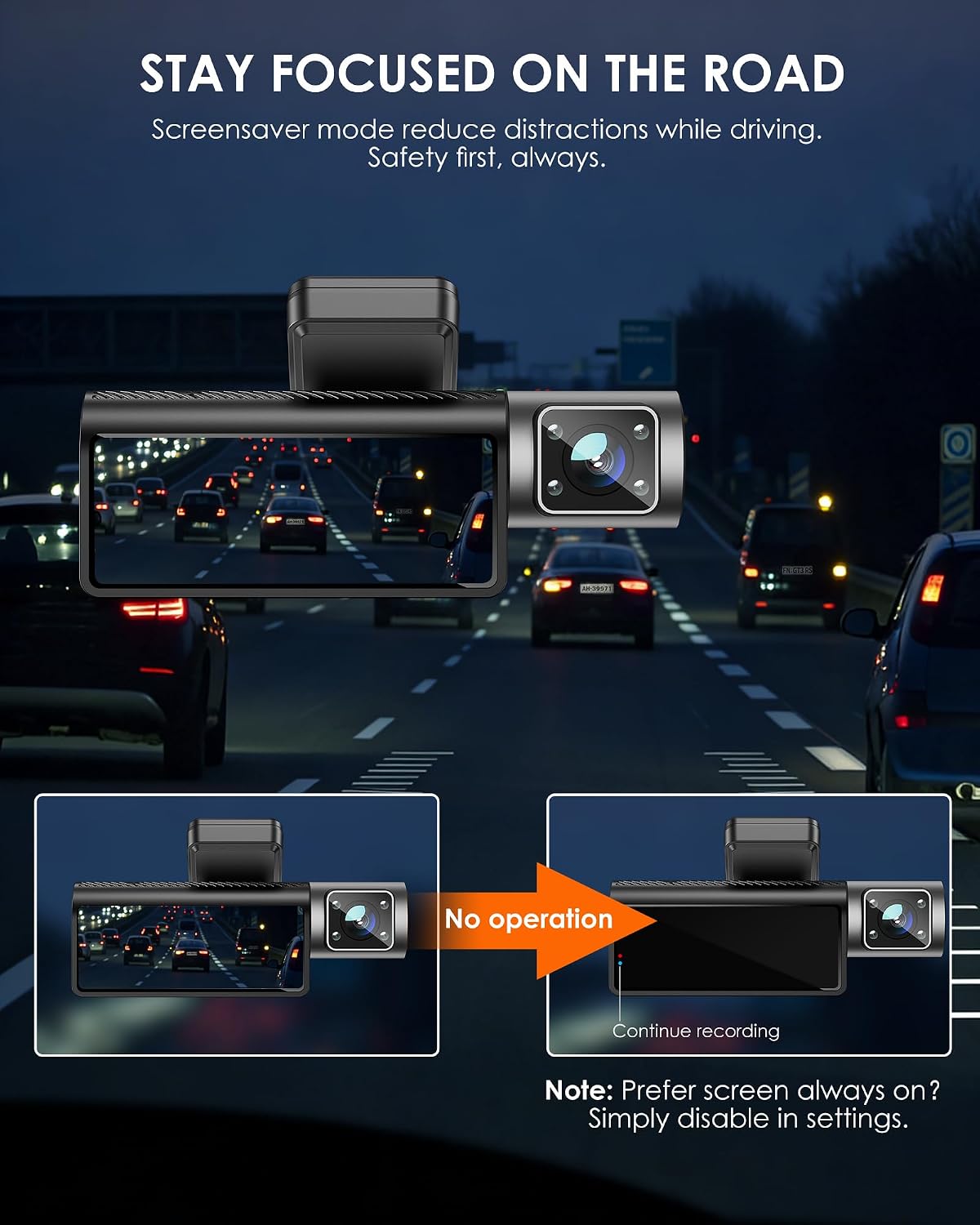 iZEEKER 4K Dash Cam Front, 2160P Car Camera with Free 32GB Card, Night Vision Dashcam with Loop Recording, G-Sensor Auto Lock, Parking Mode, WDR with Memory Card