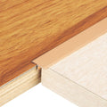 sourcing map 3Pcs 2.9ft x 0.47" t Molding Floor Transition Strips, Aluminium Alloy Vinyl Flooring Gap Trim for Joining Laminate Planks Tiles Floor Gaps, Gold 2.9Ft x 0.47" Gold 3