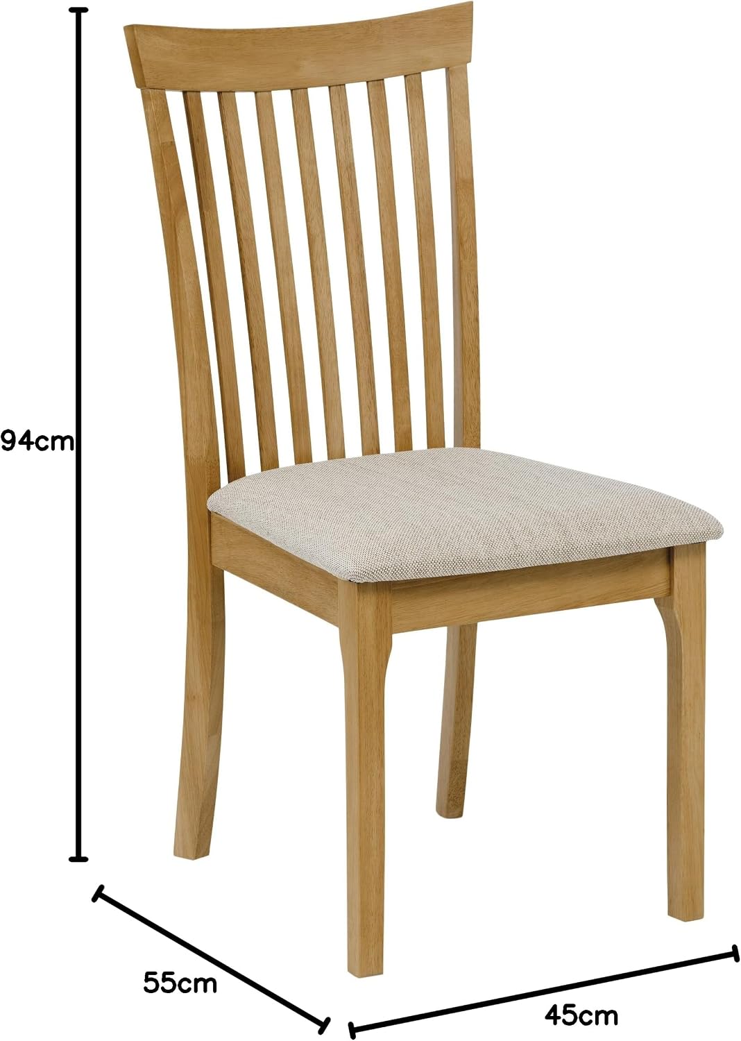 Julian Bowen Ibsen Light Oak & Grey Dining Chairs – Set of 4