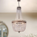 Crystal Chandelier Lights, 9-Light French Empire Foyer Chandelier Pendant, Hanging Ceiling Lighting Fixture for Hallway Dining Living Room Bedroom