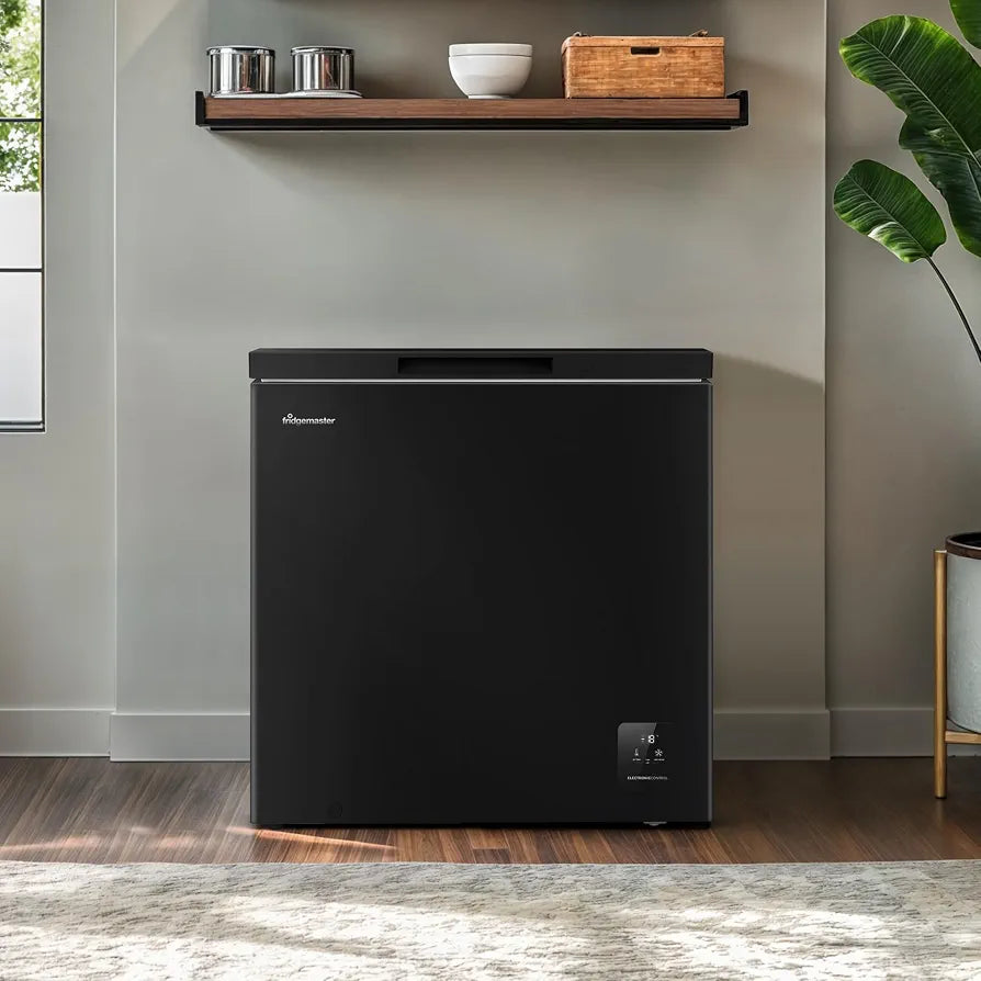 Fridgemaster MCF200EB 198L Chester Freezer 4 Star Freezer Rating - 55.9D x 78.7W x 85.8H cm Black - E Rated
