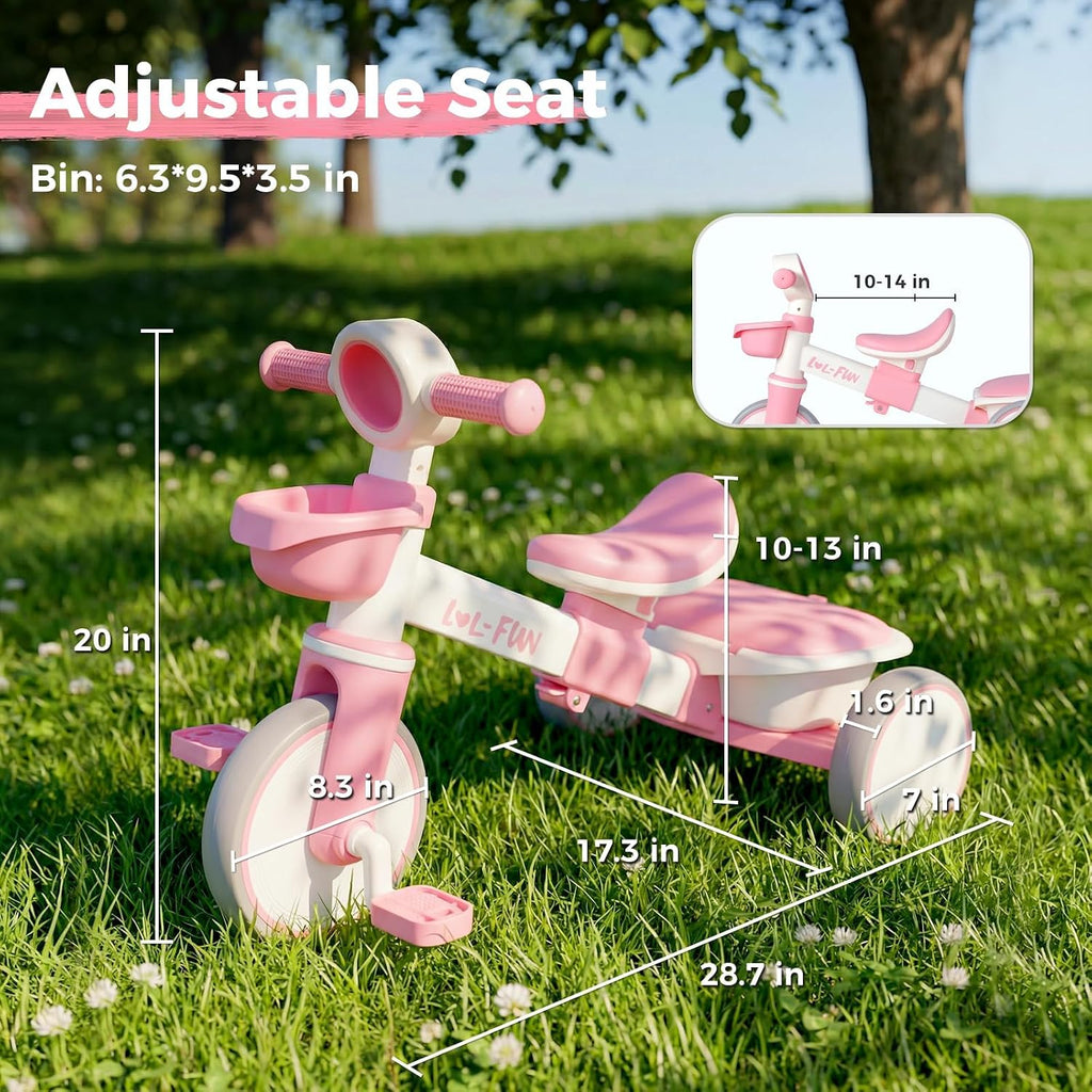 LOL-FUN Toddler Tricycle 1-3 Year Old