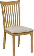 Julian Bowen Ibsen Light Oak & Grey Dining Chairs – Set of 4