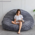 MAXYOYO Bean Bag Bed - Convertible Folds from Bean Bag Chair to Bed - Large Sofa with Plush Cover and Fluffy Filling Included for Adult, Guest 