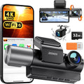 iZEEKER 4K Dash Cam Front, 2160P Car Camera with Free 32GB Card, Night Vision Dashcam with Loop Recording, G-Sensor Auto Lock, Parking Mode, WDR with Memory Card