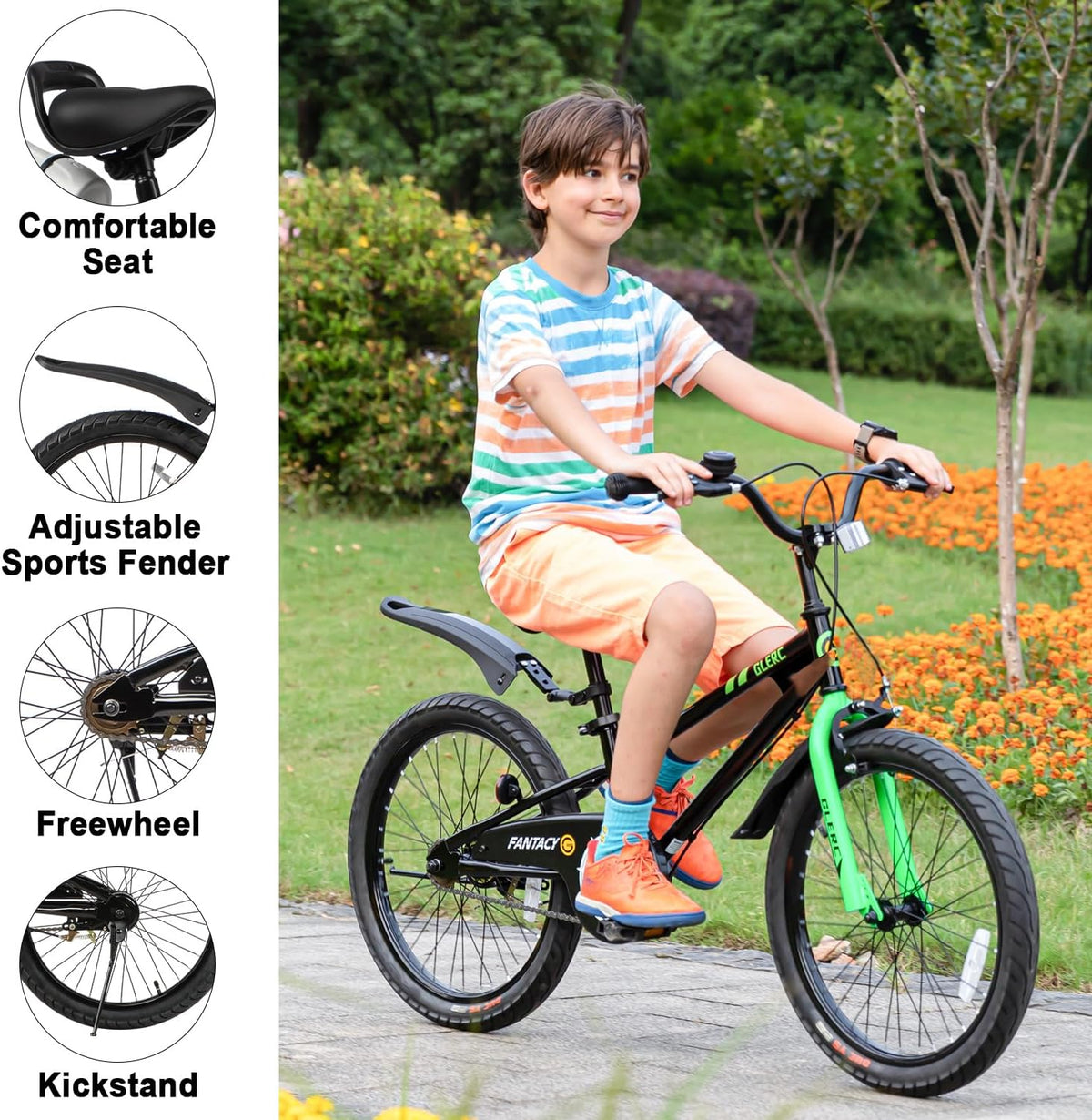 Glerc Fantacy 20 Inch Bike Child for 2-14 Years Old