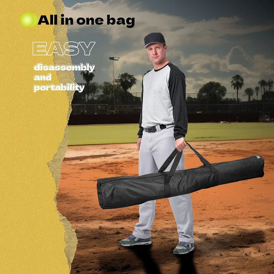 Hikeen Baseball Softball Swing Trainer, Baseball Training Equipment, Includes 5 Elasticity Bands Baseball/Softball Accessories for Hitting and Batting, Adjustable Height for All Ages Training