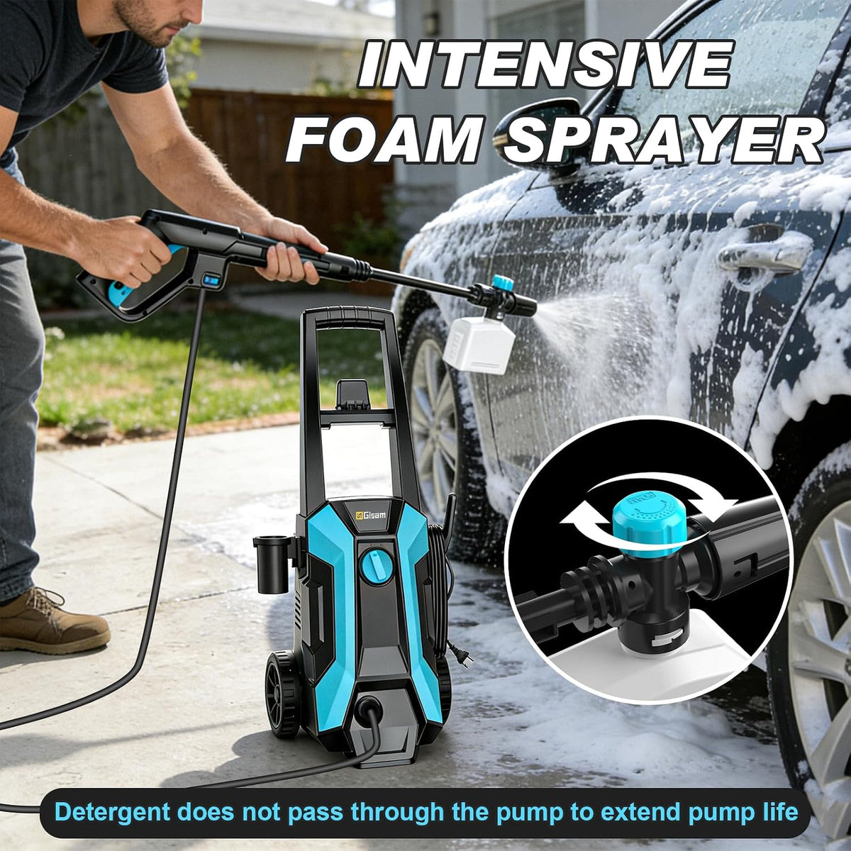 Pressure Washer, 2400W 220Bar 540L/H Electric Pressure Washers