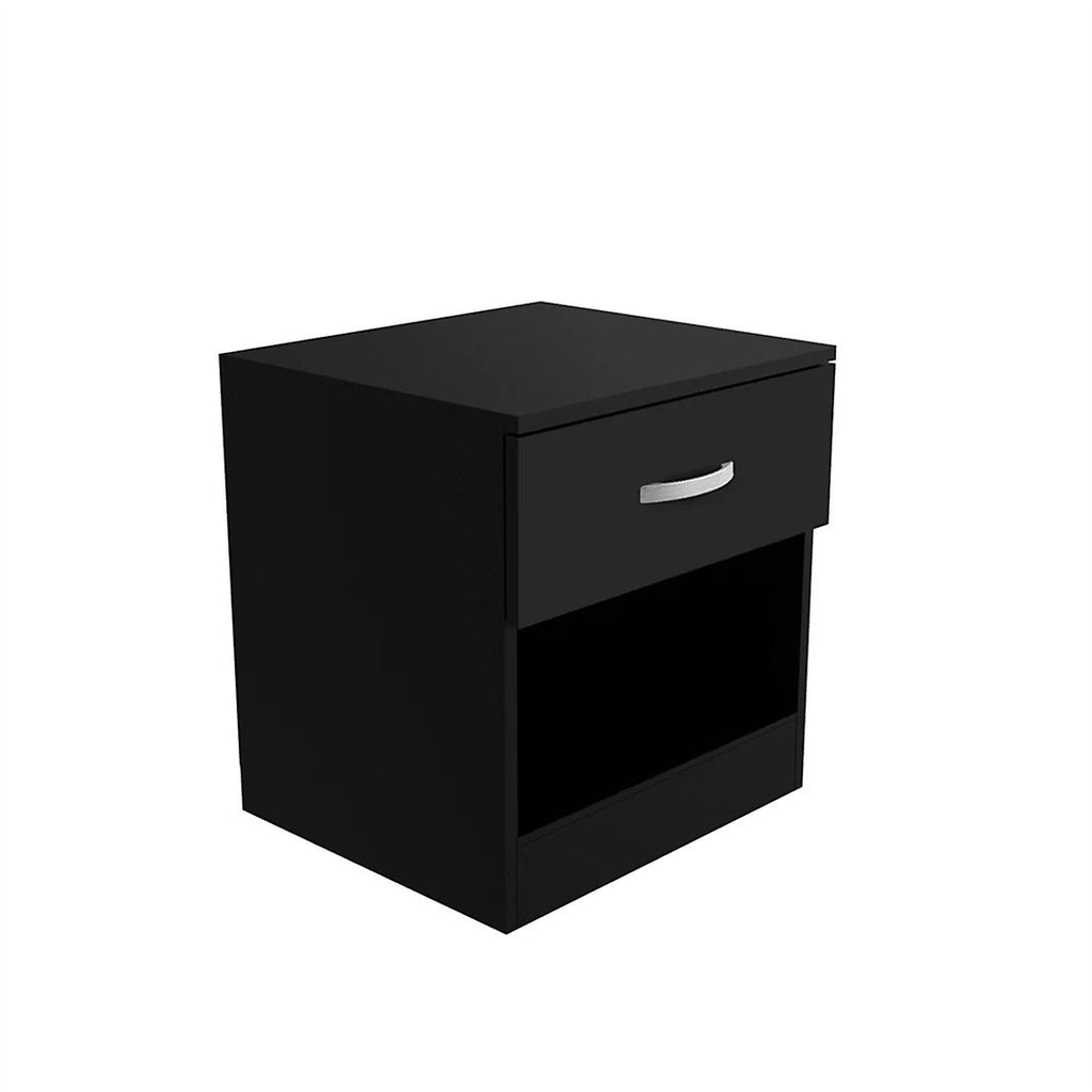 Bedroom Furniture Bedside Table   Black