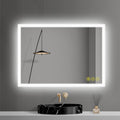 Bathroom Mirror with LED Lights 500x700 mm Illuminated Dimmable Backlit Wall Mounted Vanity Mirror with Anti-Fog 3 Lighting Modes with Demister Pad