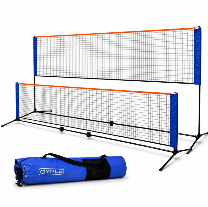 Medium 4m Adjustable Foldable Badminton Tennis Volleyball Net