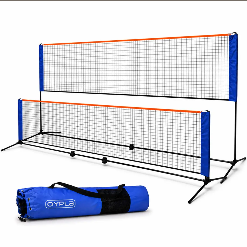 Medium 4m Adjustable Foldable Badminton Tennis Volleyball Net