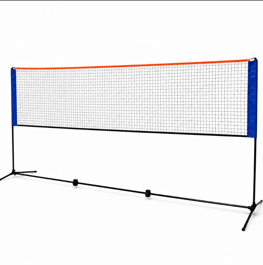 Medium 4m Adjustable Foldable Badminton Tennis Volleyball Net