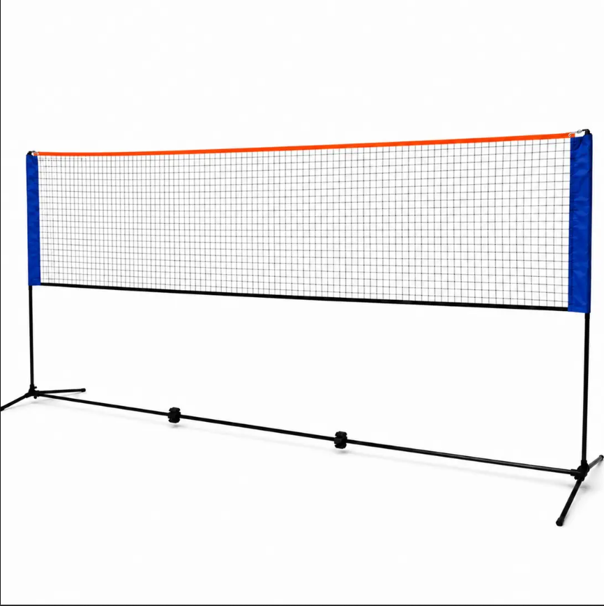 Medium 4m Adjustable Foldable Badminton Tennis Volleyball Net