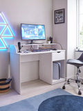 Aspen Gaming Desk - White Oak Effect