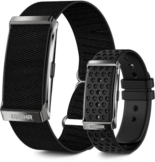 EGQINR Upgrade Smart Bracelet for Men Women, Fitness Trackers, 24/7 Continuous Heart Rate/Blood Pressure/HRV/Stress Monitor, 24H Sleep Tracker, 170+ Sports Modes Smart Wristband with Free APP 2 Bands