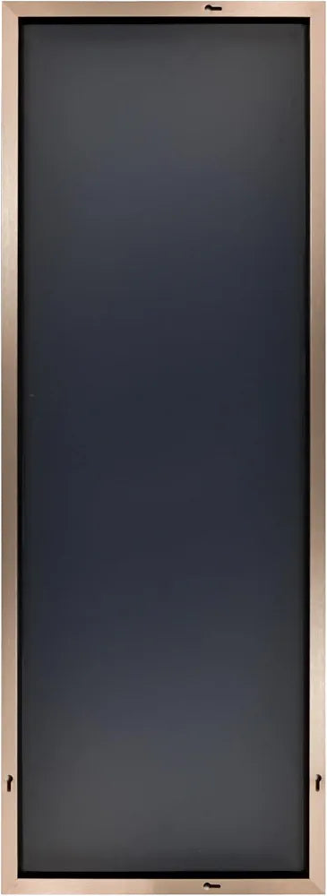 Rose Gold Metal Wall Mirror, 40 X 110 cm, Full Length Mirror, Aluminium Frame, Tempered Glass, Hangs Horizontally or Vertically